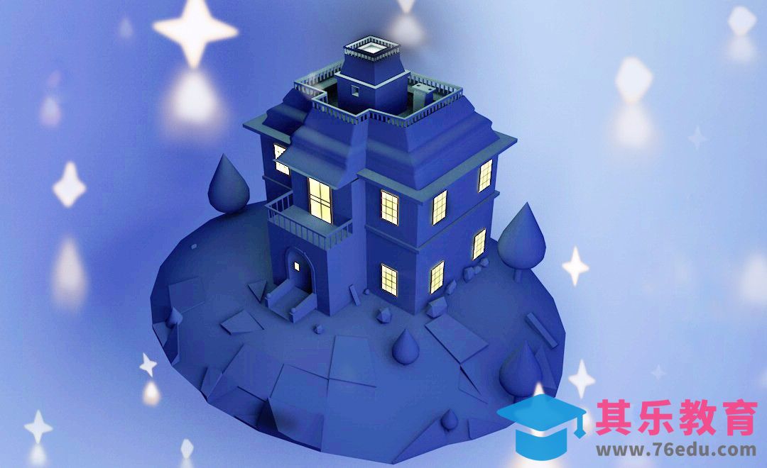 C4D-唯美小场景制作[虎课网C4D设计视频教程][产品数码建模MP4教程全集 ]-第1张图片-我要自学网