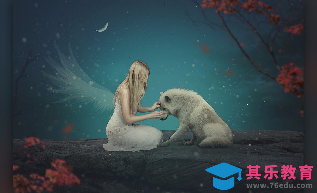 PS-森林之灵-超现实[平面设计视频教程][海报设计MP4高清全集 ]-第1张图片-我要自学网