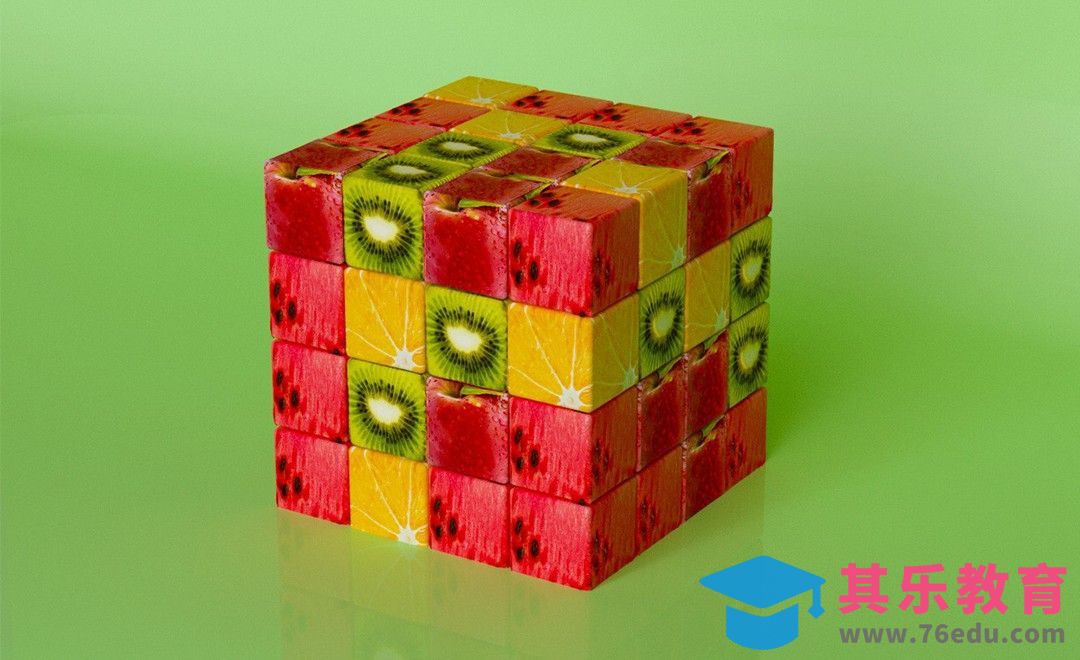 C4D-水果魔方-OC渲染[虎课网C4D设计视频教程][产品数码建模MP4教程全集 ]-第1张图片-我要自学网