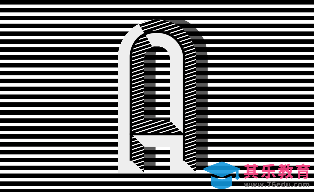 PS-动态条纹字母A[虎课网平面设计视频教程][字体设计教程MP4高清全集 ]-第1张图片-我要自学网