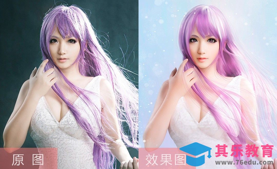 PS+Painter-樱花少女转手绘教程[虎课网手机摄影入门视频教程][MP4产品摄影教程全集 ]-第1张图片-我要自学网