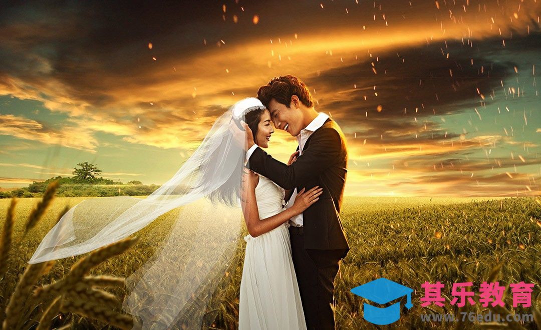 PS-婚纱后期合成[平面设计视频教程][海报设计MP4高清全集 ]-第1张图片-我要自学网