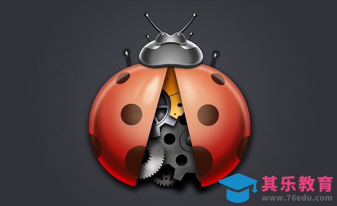 PS-写实机械风格七星瓢虫绘制[虎课网UI设计视频教程][UI设计教程全集MP4 ]-第1张图片-我要自学网