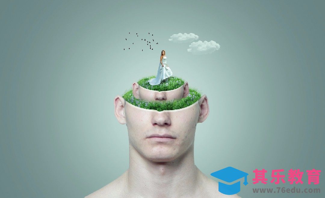 PS-空中花园-创意人像[平面设计视频教程][海报设计MP4高清全集 ]-第1张图片-我要自学网