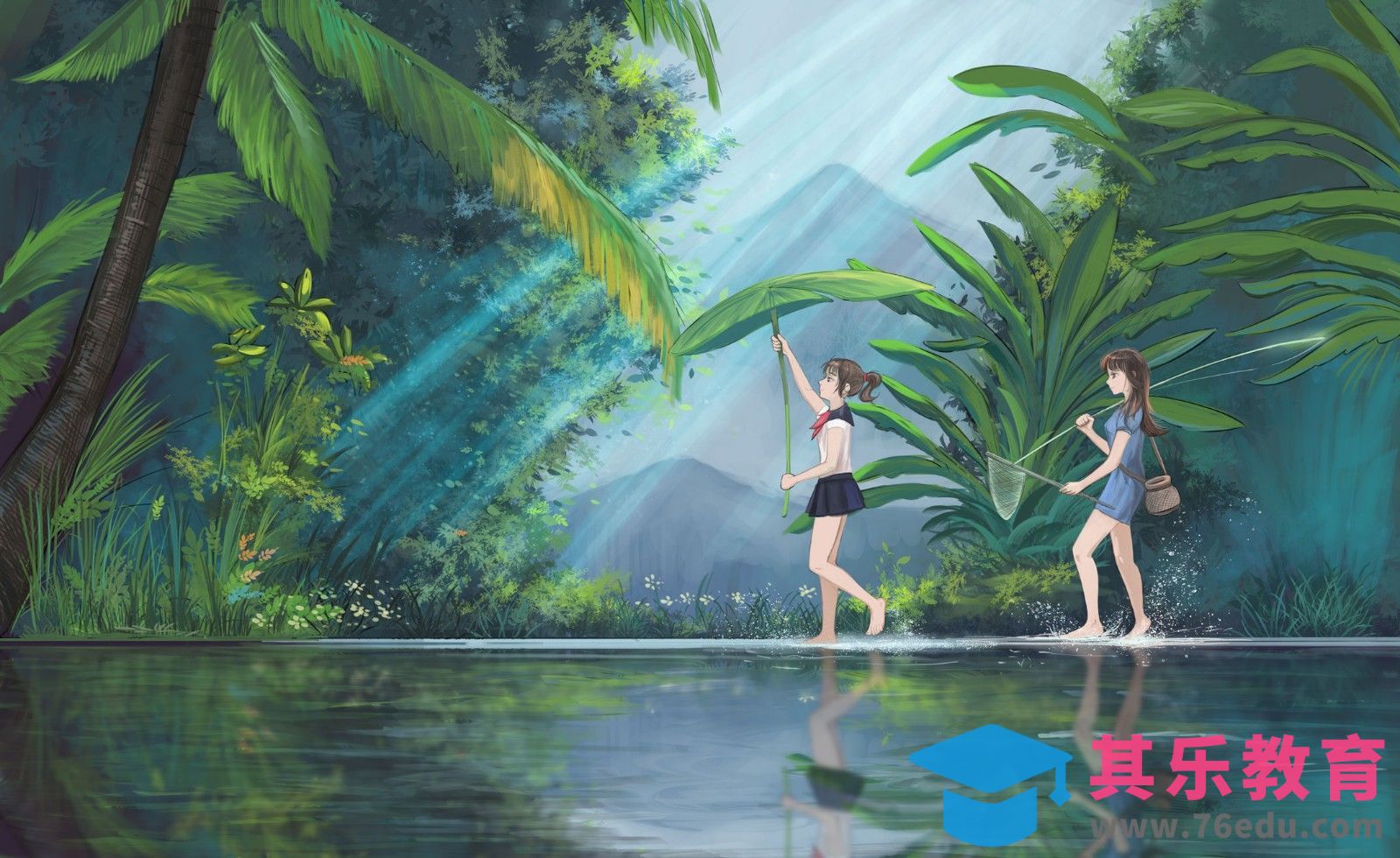 PS-板绘场景插画-林中探险1[虎课网绘画插画视频教程][ipad商业插画MP4教程全集 ]-第1张图片-我要自学网