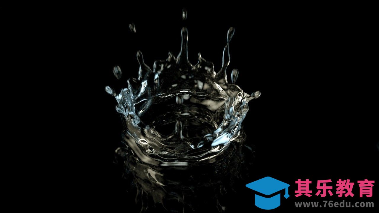 C4D-影视特效：水滴皇冠[虎课网C4D设计视频教程][产品数码建模MP4教程全集 ]-第1张图片-我要自学网