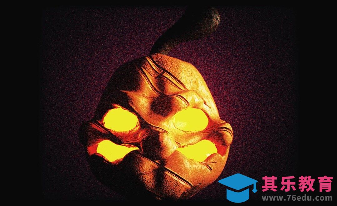 C4D+ZB-万圣节卡通南瓜头[虎课网C4D设计视频教程][产品数码建模MP4教程全集 ]-第1张图片-我要自学网