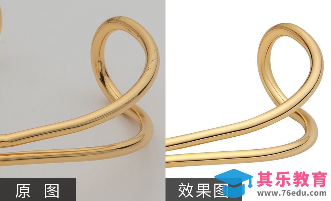 PS-金色条珠宝首饰精修[虎课网电商产品精修视频教程][最新PS修图教程全集MP4 ]-第1张图片-我要自学网