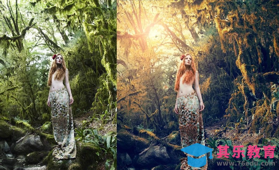 PS-梦游奇幻森林主题后期调色[虎课网最新视频教程][免费高清MP4教程全集 ]-第1张图片-我要自学网