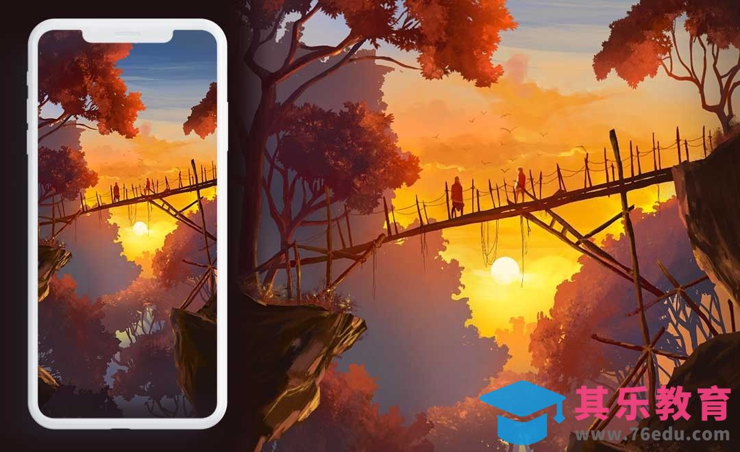 PS-板绘插画-傍晚的旅行[虎课网绘画插画视频教程][ipad商业插画MP4教程全集 ]-第1张图片-我要自学网