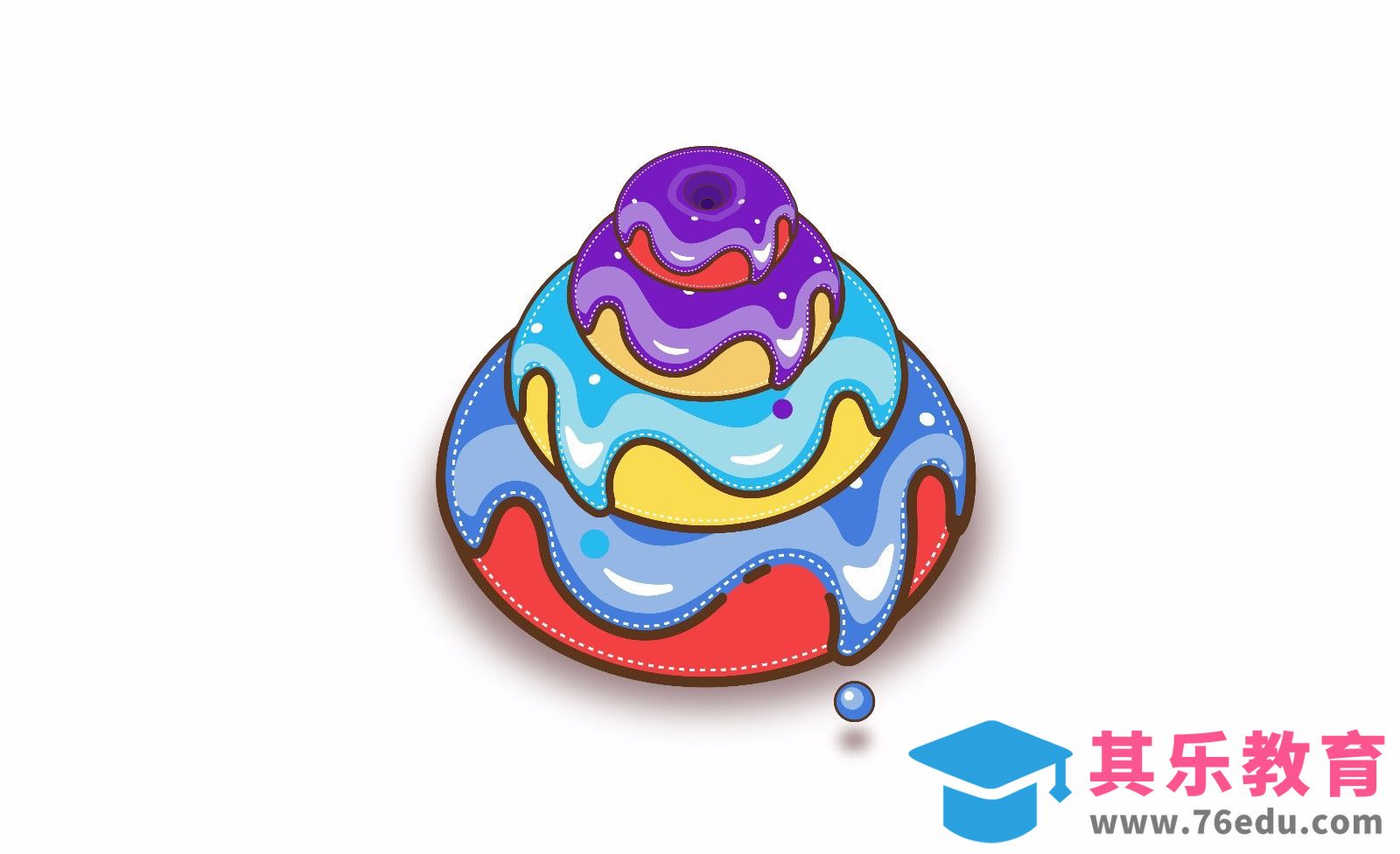 AI-鼠绘-甜甜圈[虎课网绘画插画视频教程][ipad商业插画MP4教程全集 ]-第1张图片-我要自学网