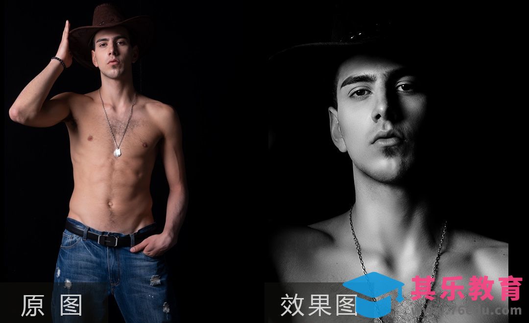 PS-黑白质感与人像的二次构图[虎课网手机摄影入门视频教程][MP4产品摄影教程全集 ]-第1张图片-我要自学网