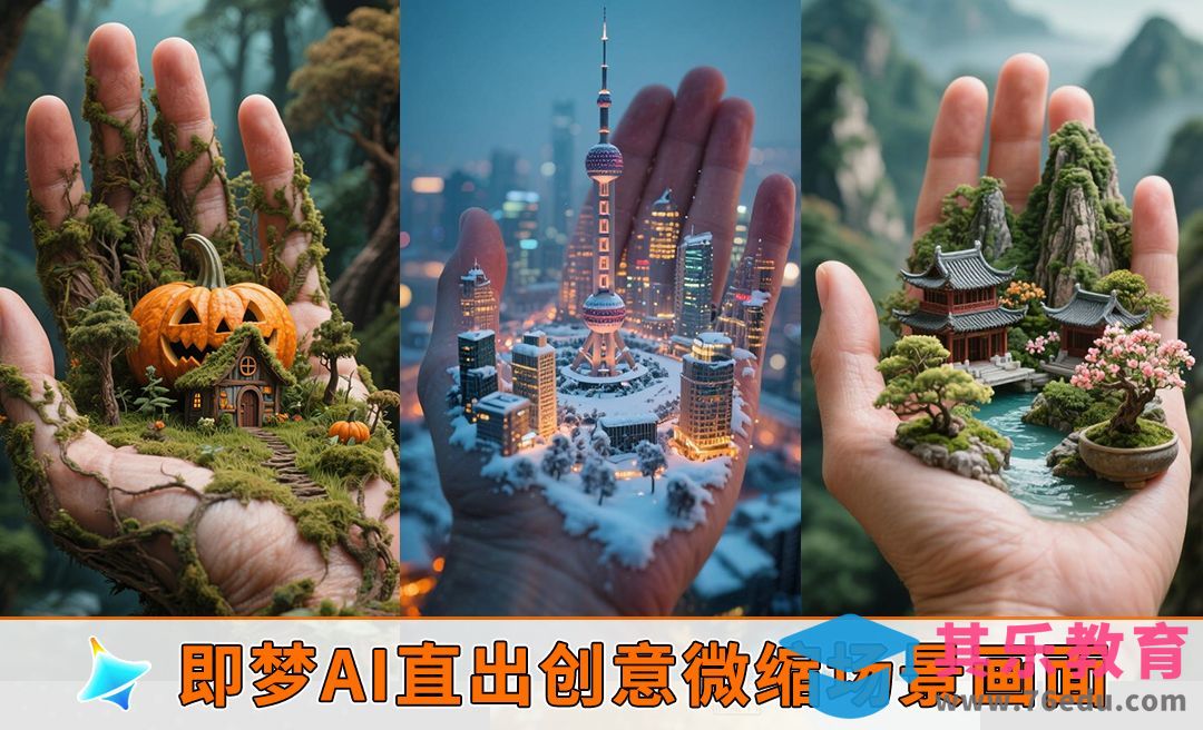 即梦AI直出创意微缩场景画面[虎课网AICG人工智能视频教程][MP4高清全集 ]-第1张图片-我要自学网