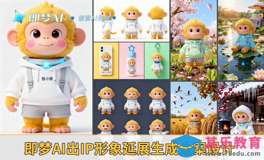 即梦AI-IP形象延展生成全案设计[虎课网AICG人工智能视频教程][MP4高清全集 ]-第1张图片-我要自学网