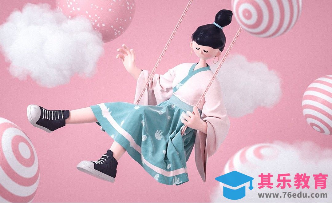 C4D+PS-布料解算小场景渲染[虎课网C4D设计视频教程][产品数码建模MP4教程全集 ]-第1张图片-我要自学网