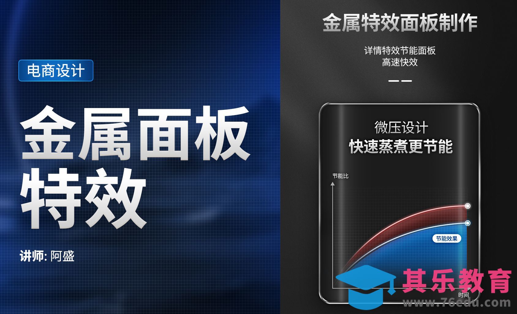 PS-详情特效金属面板[虎课网电商运营视频教程][最新电商教程全集MP4 ]-第1张图片-我要自学网