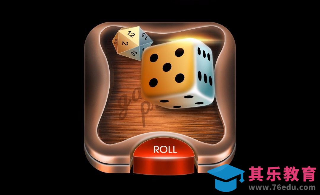 PS-骰子图标[虎课网UI设计视频教程][UI设计教程全集MP4 ]-第1张图片-我要自学网