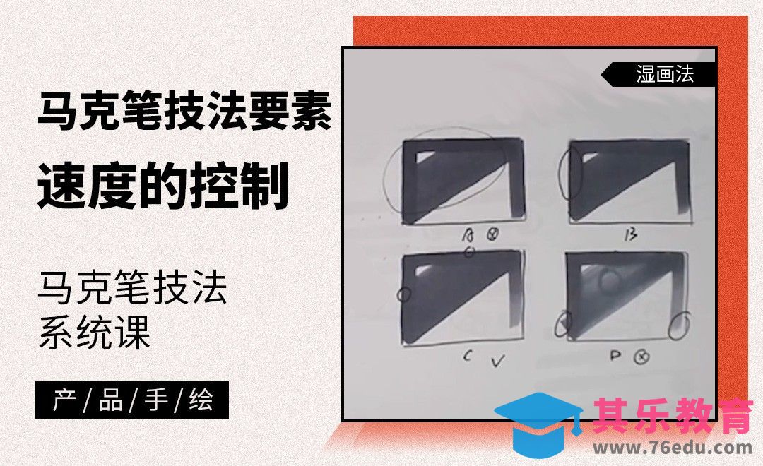 马克笔手绘-马克笔技法训练的三大核心要素-速度的控制[虎课网最新视频教程][免费高清MP4教程全集 ]-第1张图片-我要自学网