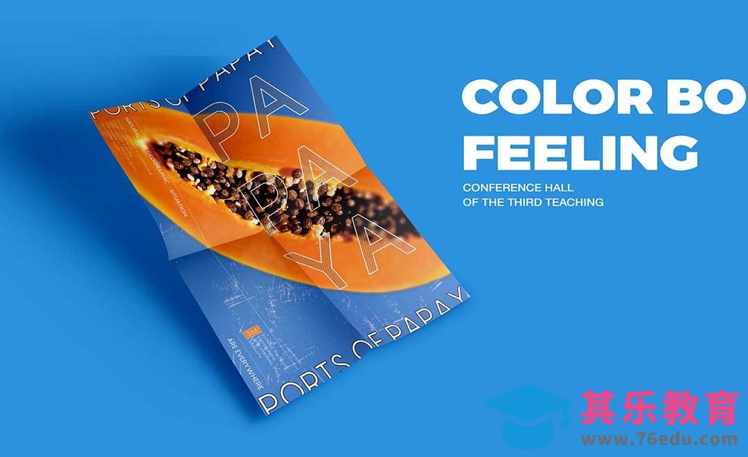 PS-木瓜水果海报设计[虎课网平面设计视频教程][图片排版配色MP4高清全集 ]-第1张图片-我要自学网