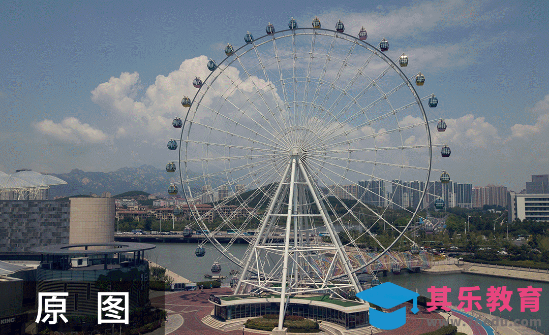 PS-航拍摩天轮后期调色教程[虎课网手机摄影入门视频教程][MP4产品摄影教程全集 ]-第1张图片-我要自学网