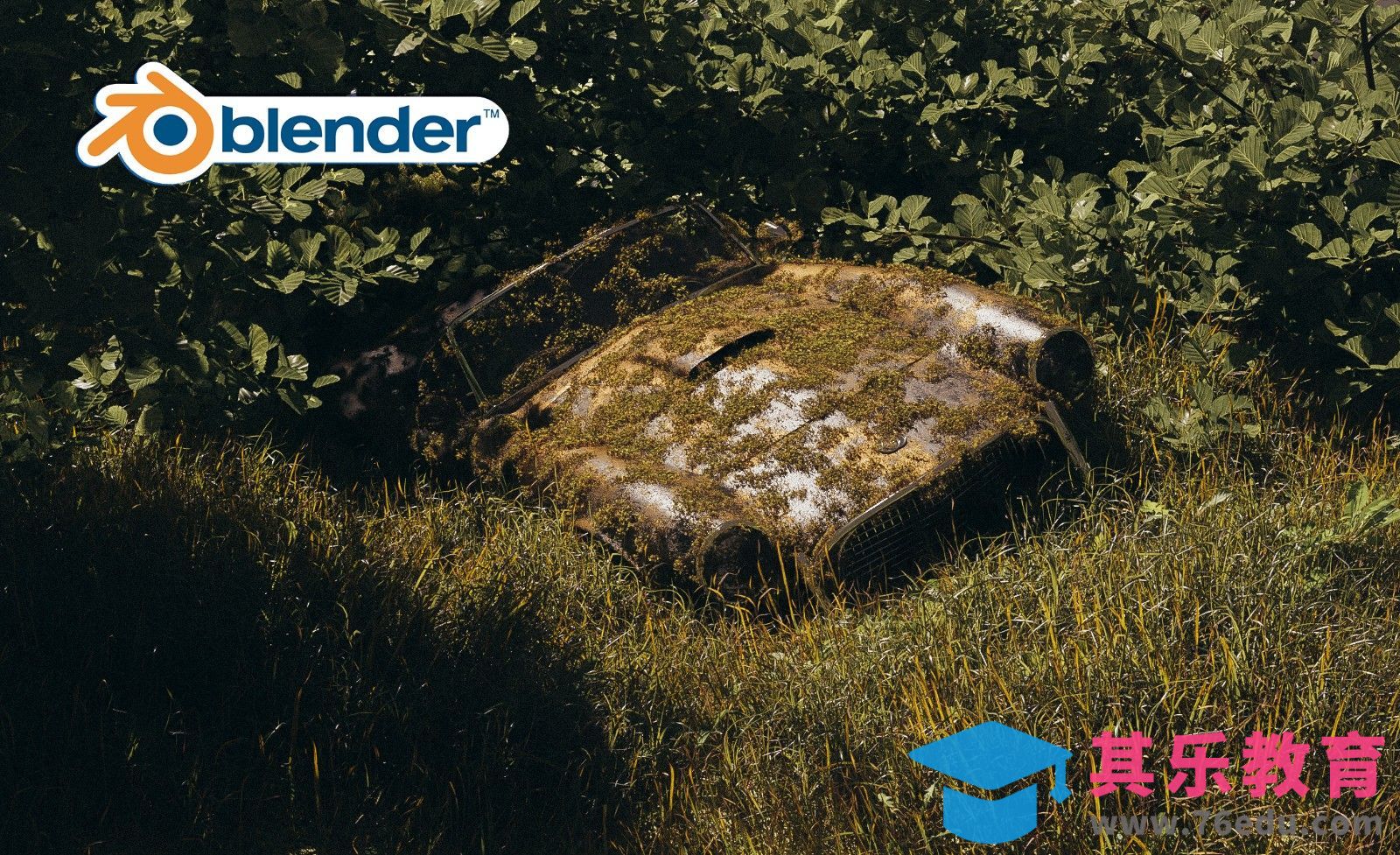 Blender-复古旧金属汽车[虎课网Blender视频教程][Blender建模教程MP4教程全集 ]-第1张图片-我要自学网