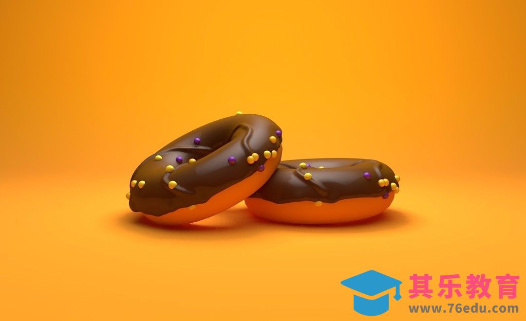C4D-巧克力甜甜圈实物建模及渲染[虎课网C4D设计视频教程][产品数码建模MP4教程全集 ]-第1张图片-我要自学网