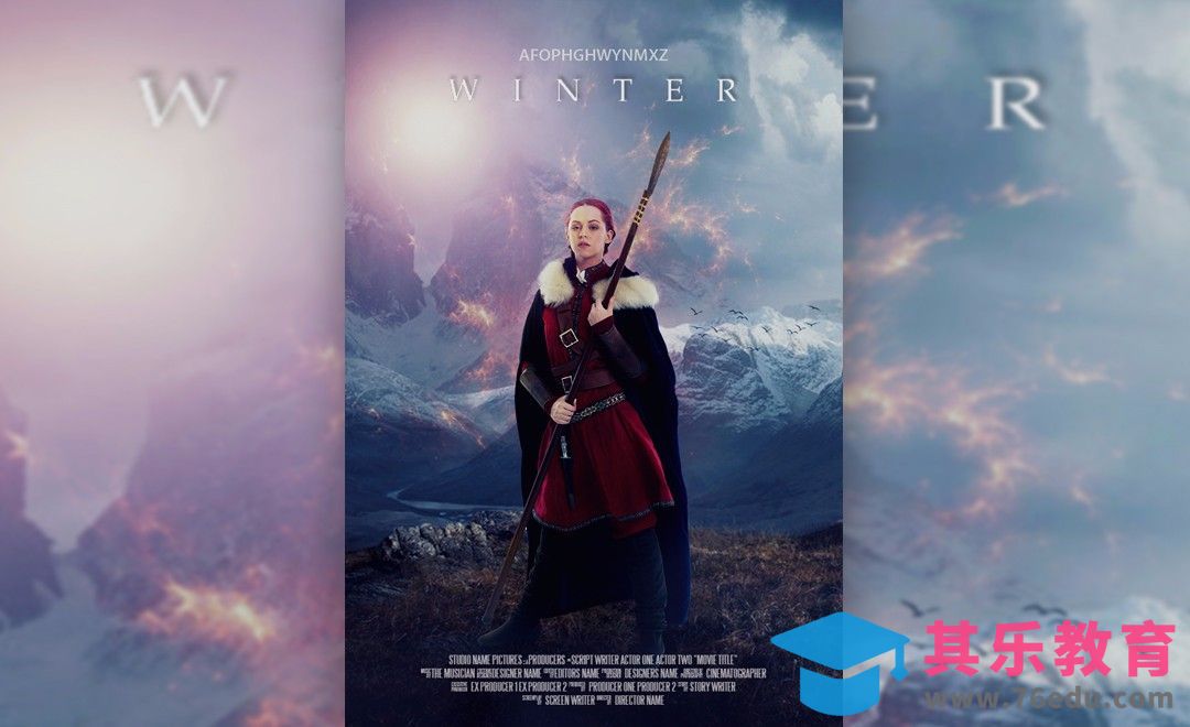 PS-山林女刺客-电影特效合成[平面设计视频教程][海报设计MP4高清全集 ]-第1张图片-我要自学网