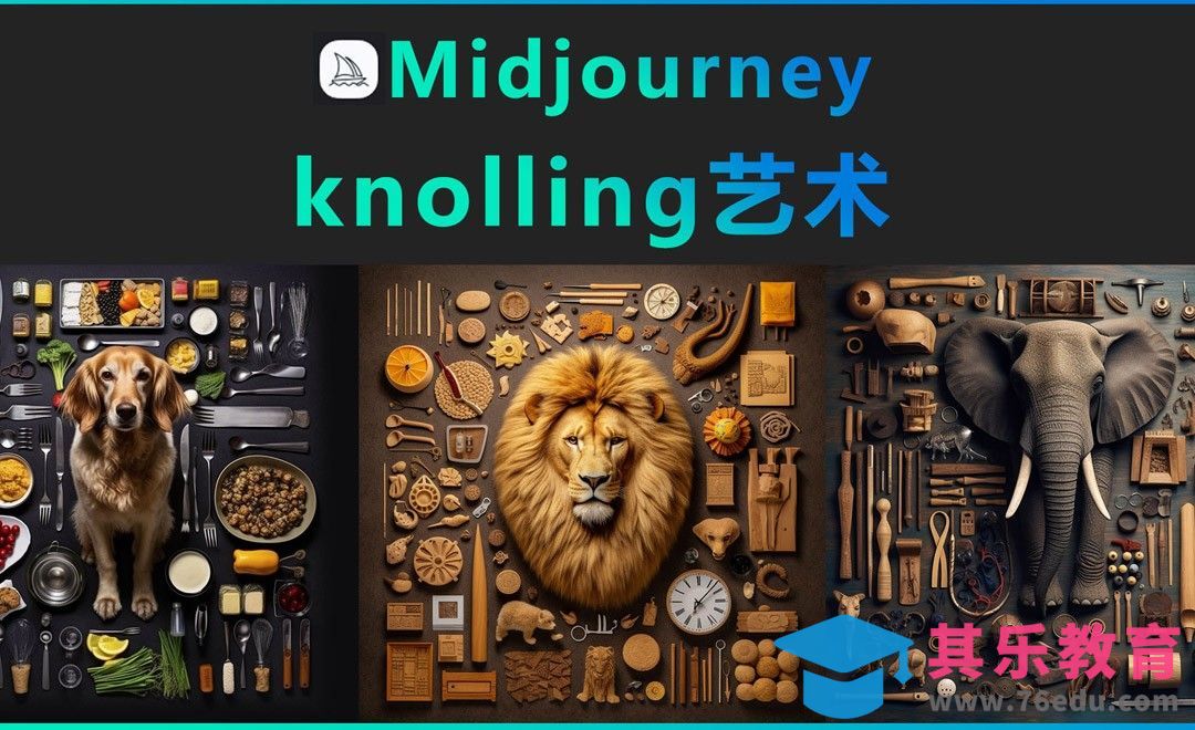 Midjourney-knolling艺术[虎课网AICG人工智能视频教程][MP4高清全集 ]-第1张图片-我要自学网