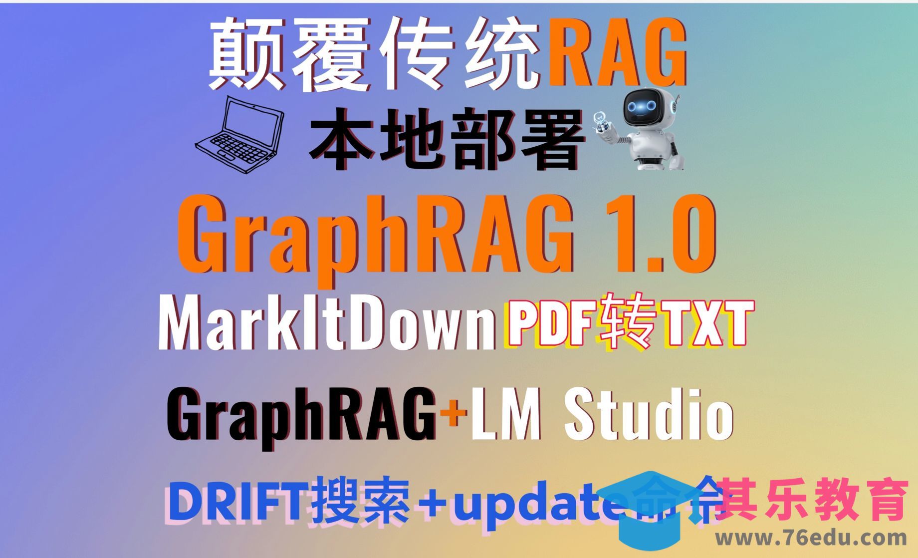 GraphRAG 1.0重磅升级！颠覆传统RAG！整合LM Studio本地大模型实现高效RAG[虎课网AICG人工智能视频教程][MP4高清全集 ]-第1张图片-我要自学网