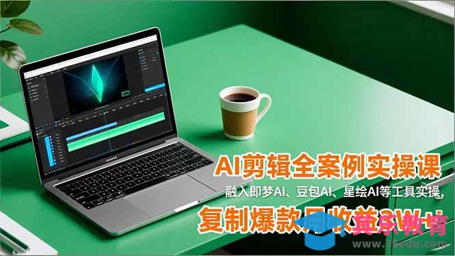 AI剪辑全案例实操课,融入即梦AI、豆包AI、星绘AI等工具实操,复制爆款月收益3W+-第1张图片-我要自学网 AI剪辑全案例实操课,融入即梦AI、豆包AI、星绘AI等工具实操,复制爆款月收益3W+-第1张图片-我要自学网