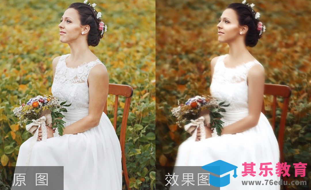 PS+Corel Painter-婚纱女单人像照片转油画风格[虎课网手机摄影入门视频教程][MP4产品摄影教程全集 ]-第1张图片-我要自学网