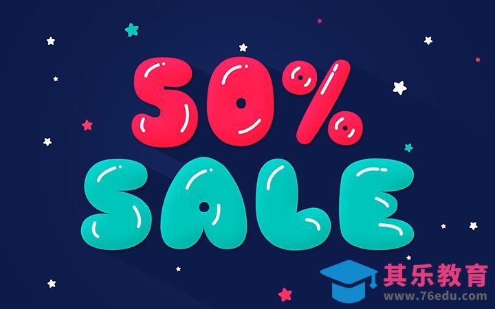 PS-50%sale[虎课网平面设计视频教程][字体设计教程MP4高清全集 ]-第1张图片-我要自学网