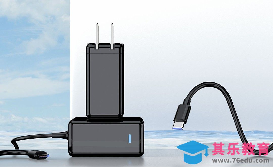 C4D+OC-充电器主图场景搭建渲染[虎课网C4D设计视频教程][产品数码建模MP4教程全集 ]-第1张图片-我要自学网