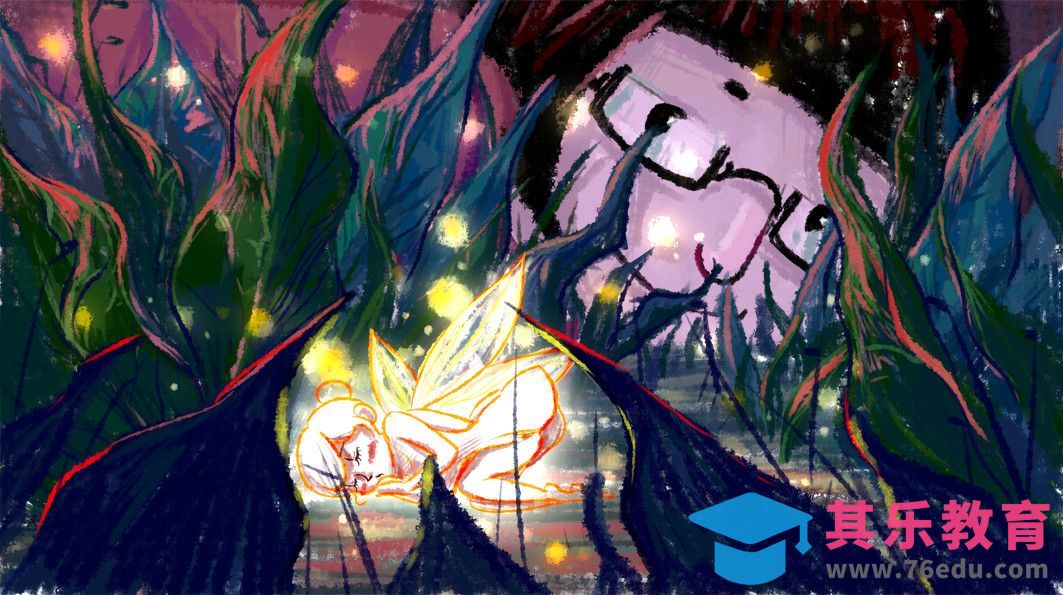 SAI-板绘-发现了小小的妖精[虎课网绘画插画视频教程][ipad商业插画MP4教程全集 ]-第1张图片-我要自学网