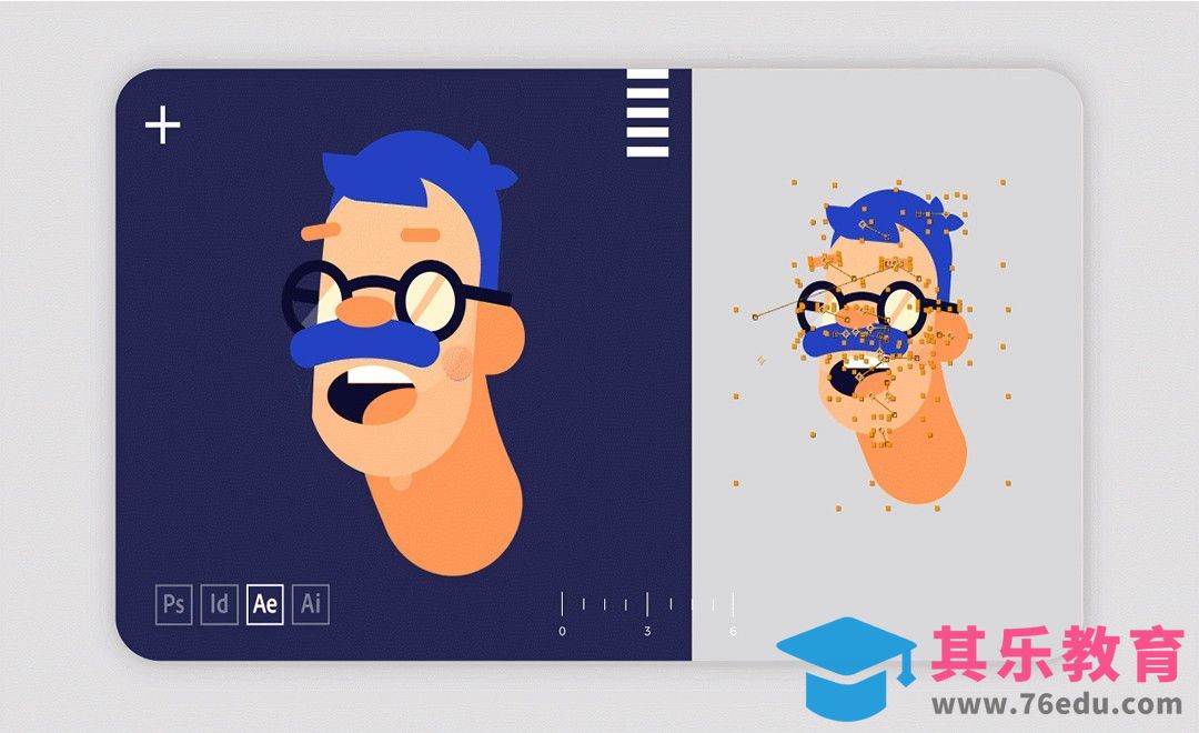 AI+AE-2.5D人物转头循环动画[虎课网最新视频教程][免费高清MP4教程全集 ]-第1张图片-我要自学网