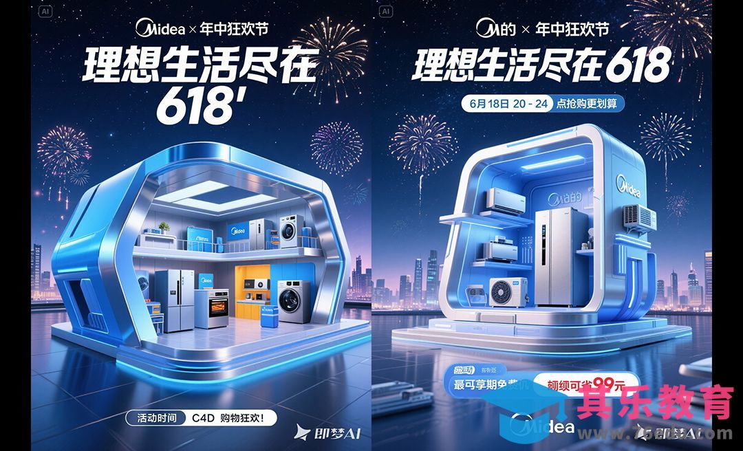 即梦AI-制作618视觉KV[虎课网AICG人工智能视频教程][MP4高清全集 ]-第1张图片-我要自学网