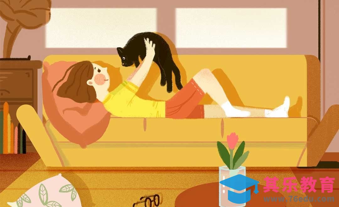 PS- 板绘插画-温馨的午后[虎课网绘画插画视频教程][ipad商业插画MP4教程全集 ]-第1张图片-我要自学网