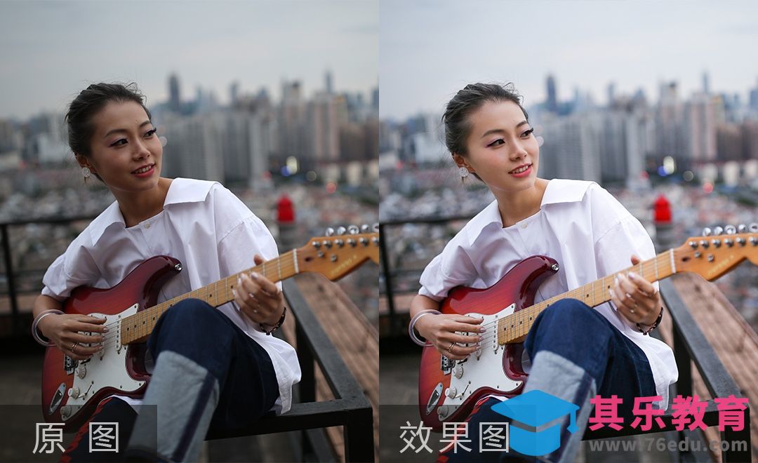 PS-阴天城市天台日系人像后期修图[虎课网手机摄影入门视频教程][MP4产品摄影教程全集 ]-第1张图片-我要自学网