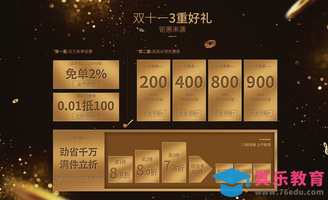 PS-双11活动优惠券[虎课网电商运营视频教程][最新电商教程全集MP4 ]-第1张图片-我要自学网