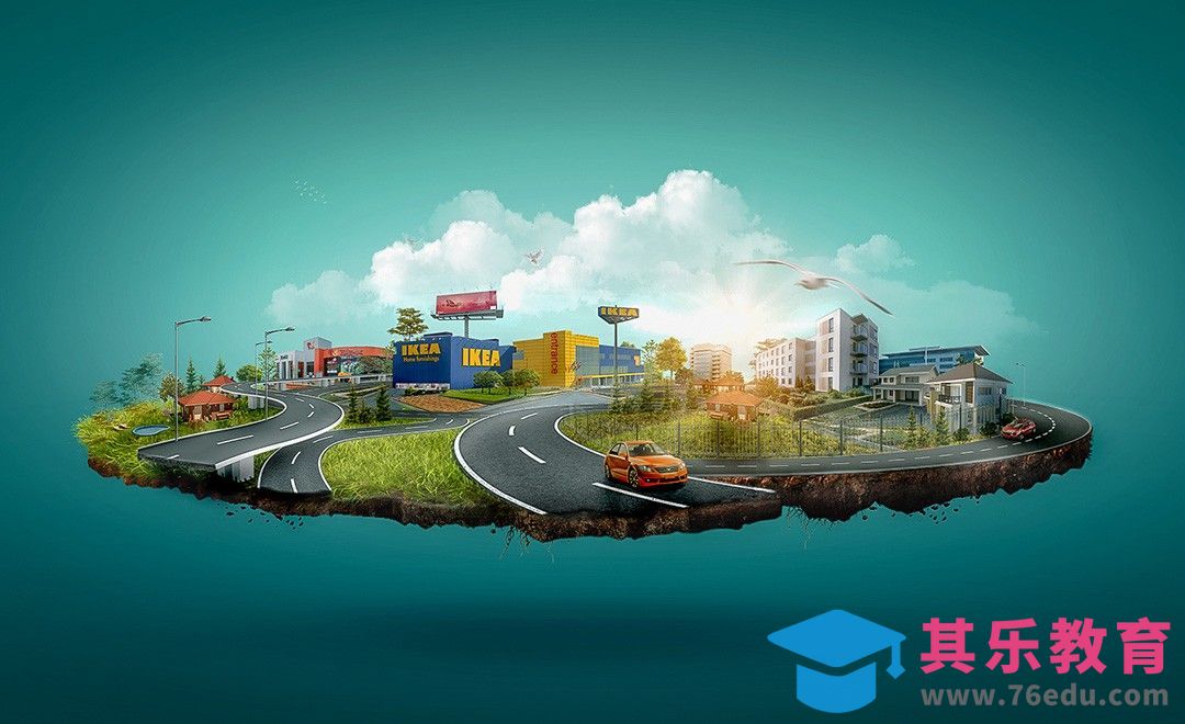 PS-购物中心平面广告合成[虎课网最新视频教程][免费高清MP4教程全集 ]-第1张图片-我要自学网