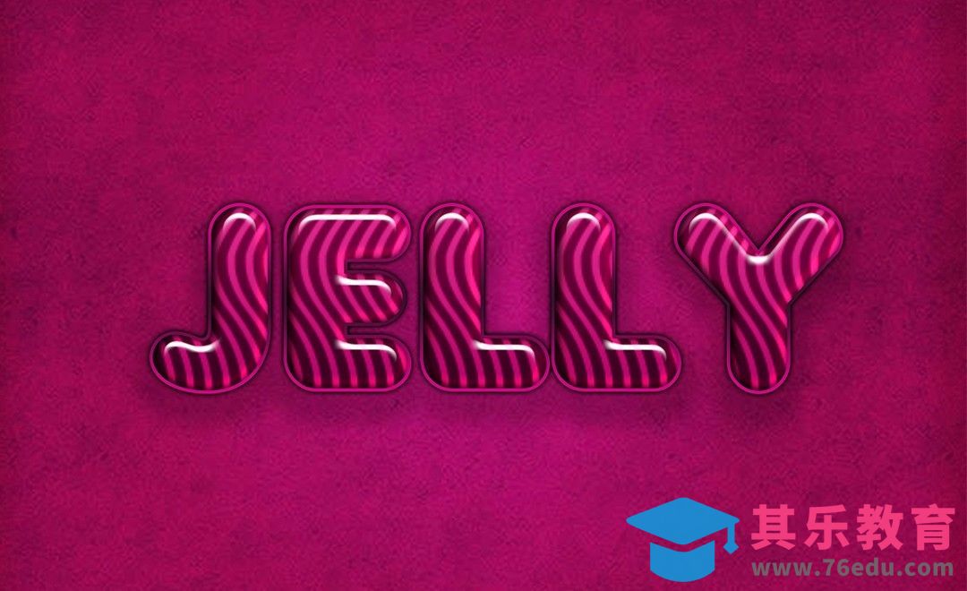 PS-可爱字母JELLY[虎课网平面设计视频教程][字体设计教程MP4高清全集 ]-第1张图片-我要自学网