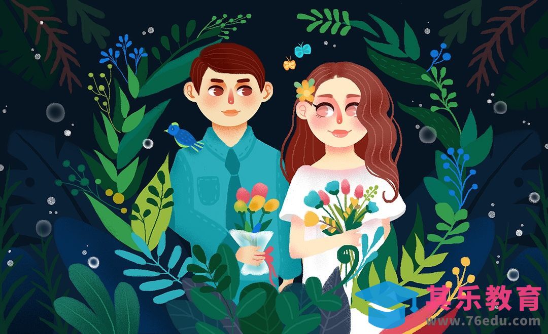 PS- 板绘插画-浪漫婚礼场景插画[虎课网绘画插画视频教程][ipad商业插画MP4教程全集 ]-第1张图片-我要自学网