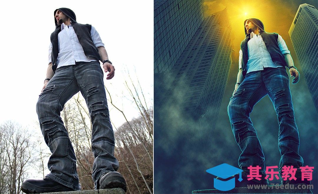 PS-都市独行者·炫酷[平面设计视频教程][海报设计MP4高清全集 ]-第1张图片-我要自学网