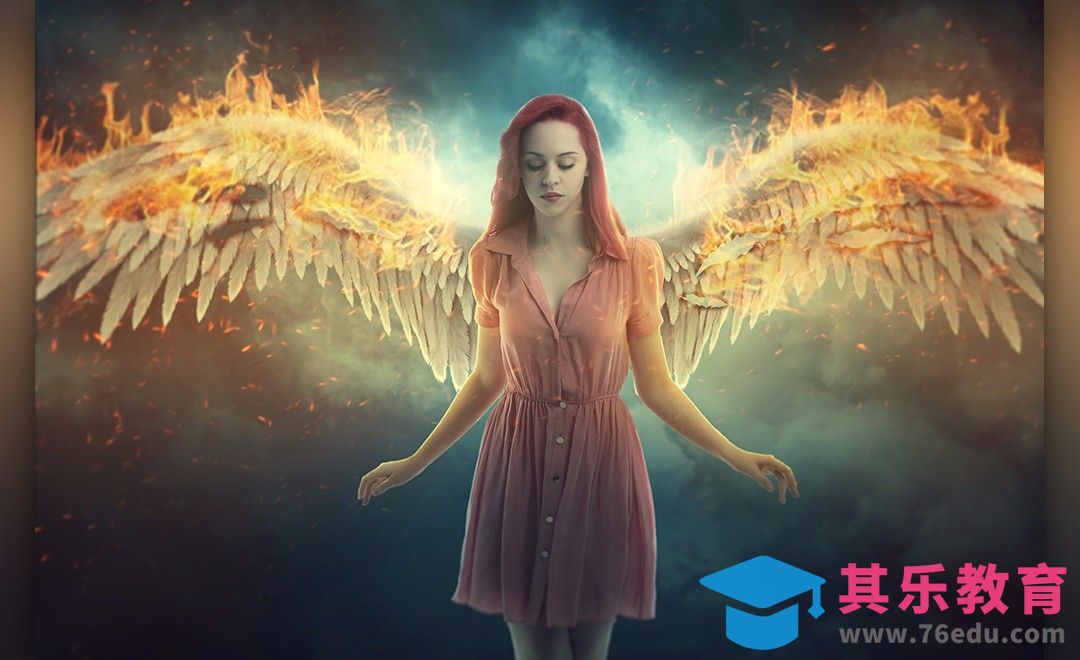 PS-天使的消亡-创意合成[平面设计视频教程][海报设计MP4高清全集 ]-第1张图片-我要自学网