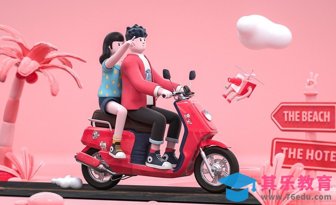 C4D-内置角色系统骨骼绑定与网站骨骼绑定[虎课网C4D设计视频教程][产品数码建模MP4教程全集 ]-第1张图片-我要自学网