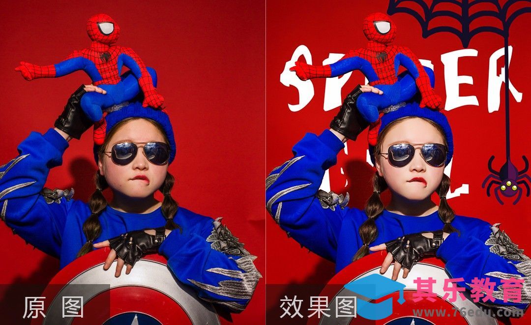 PS-超级英雄人像蜘蛛女侠的后期修片[虎课网手机摄影入门视频教程][MP4产品摄影教程全集 ]-第1张图片-我要自学网