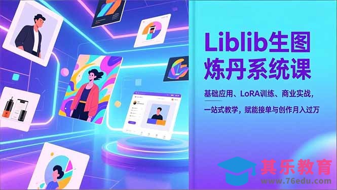 Liblib生图炼丹系统课，基础应用、LoRA训练、商业实战，一站式教学，赋能接单与创作月入过万-第1张图片-我要自学网