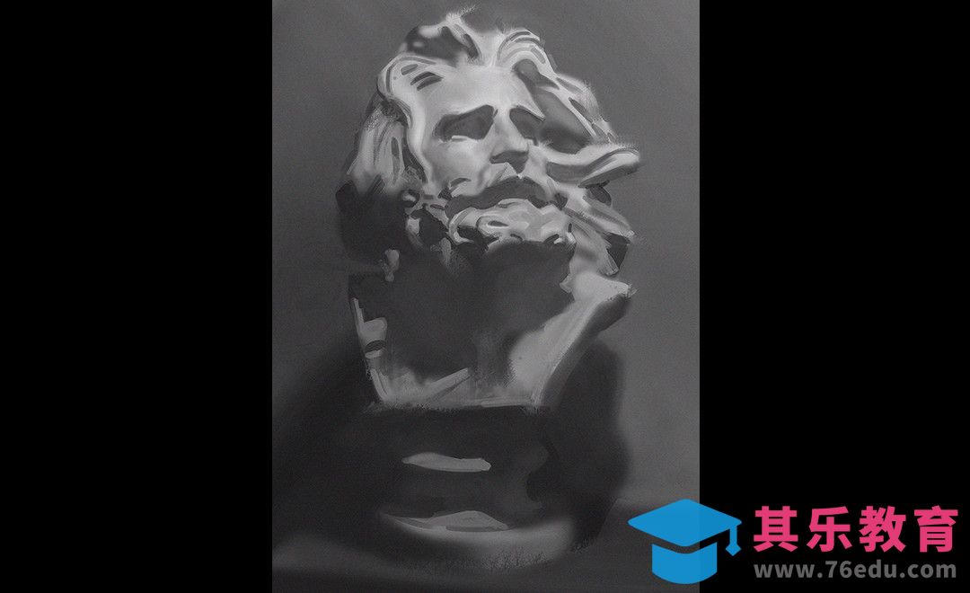 PS-板绘-石膏像马赛[虎课网绘画插画视频教程][ipad商业插画MP4教程全集 ]-第1张图片-我要自学网
