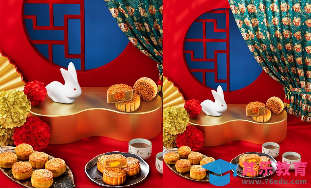 C4D+阿诺德-中秋海报场景建模[虎课网C4D设计视频教程][产品数码建模MP4教程全集 ]-第1张图片-我要自学网