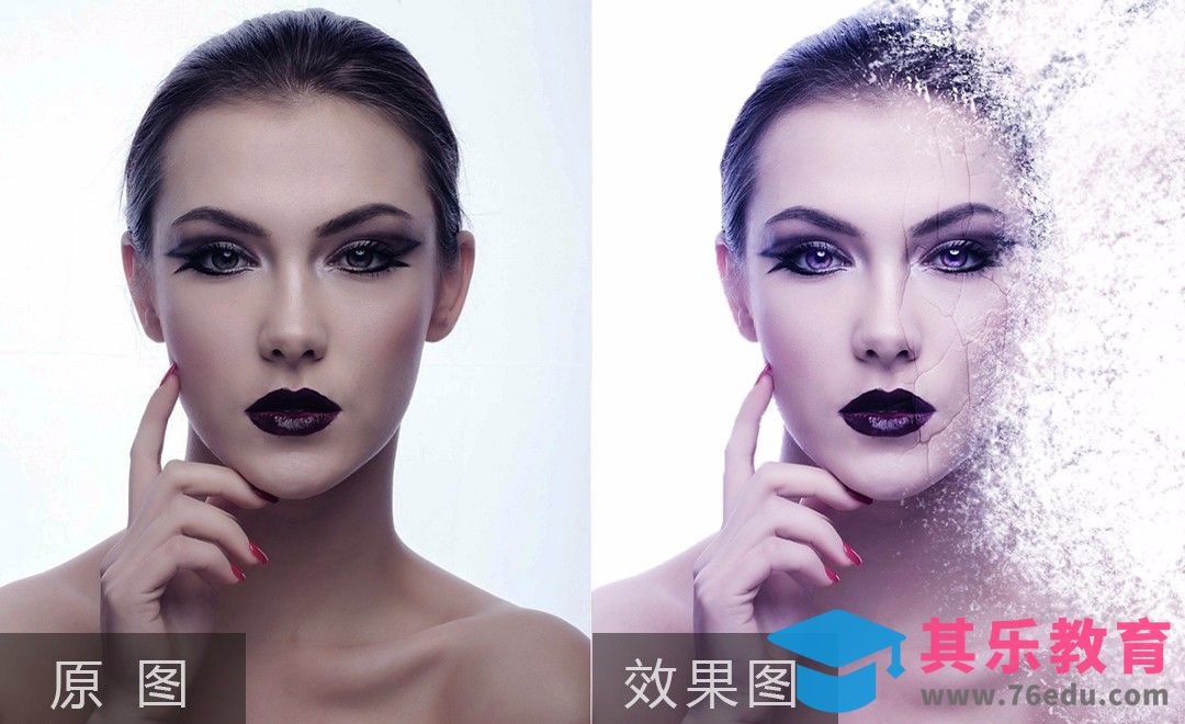 PS-打散颗粒美女精修[虎课网手机摄影入门视频教程][MP4产品摄影教程全集 ]-第1张图片-我要自学网